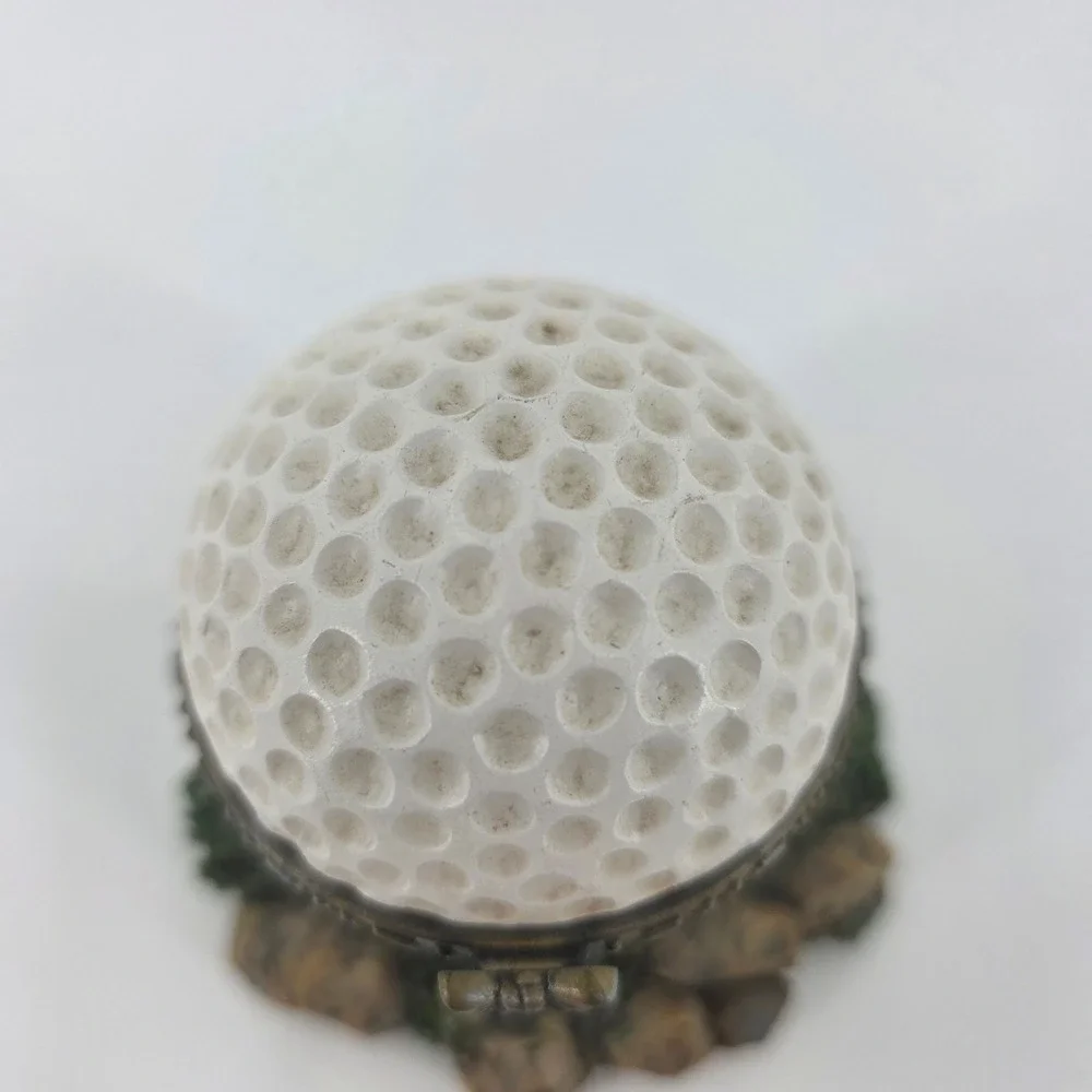 Country Club Classics Golf Ball Trinket Ring Box 1998 Character Collectibles
